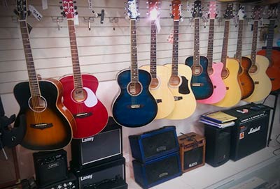 Hanging Guitars